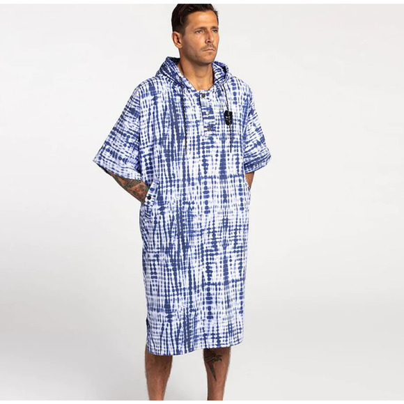 Slowtide Other - SlowTide Suva Quick-Dry Changing Poncho Purple Tiedye Hooded Men's Size L XL